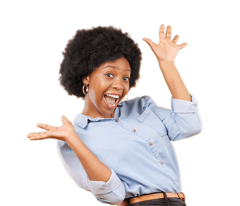 woman shouting